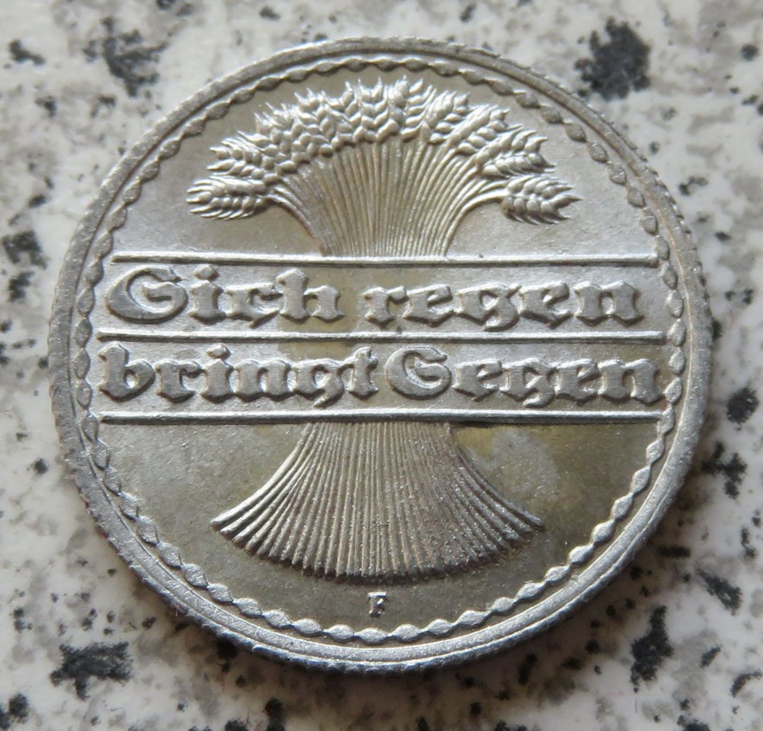  Weimarer Republik 50 Pfennig 1920 F   