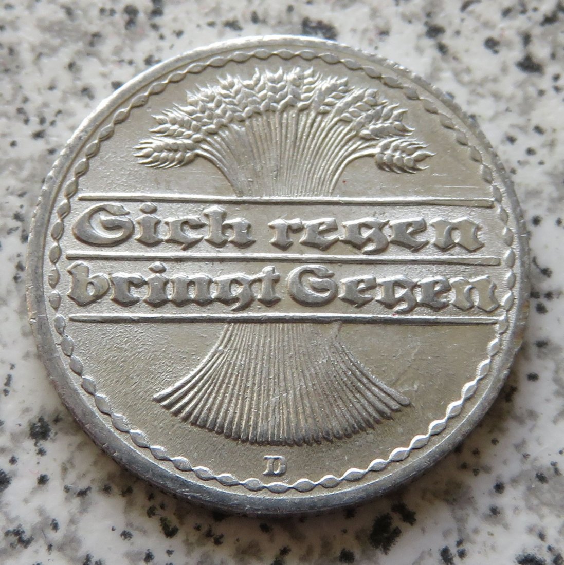  Weimarer Republik 50 Pfennig 1921 D   