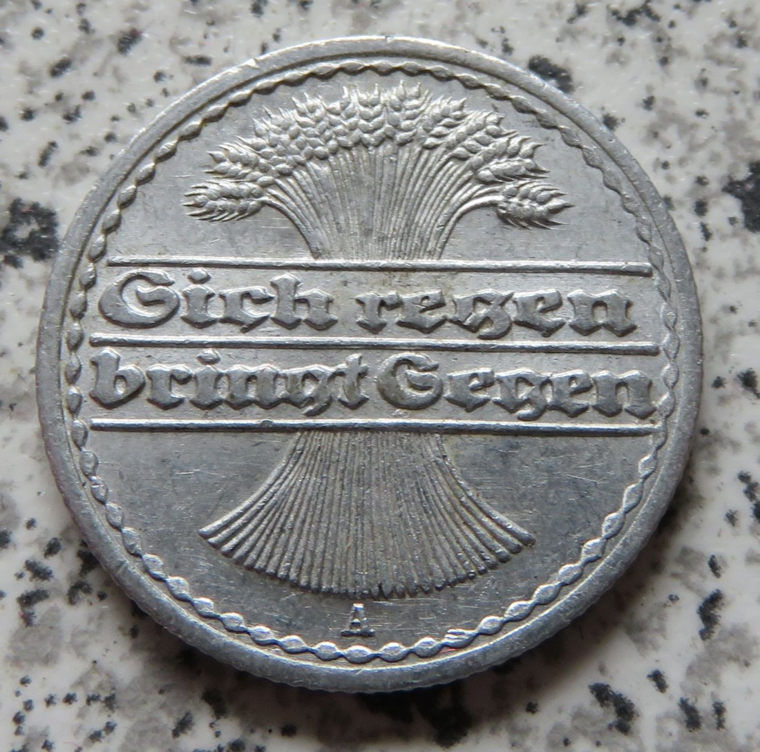  Weimarer Republik 50 Pfennig 1921 A   