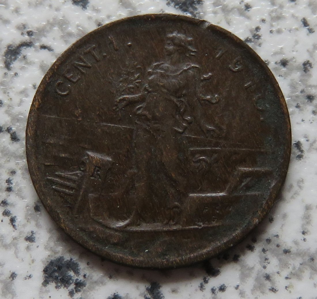  Italien 1 Centesimo 1910 R   