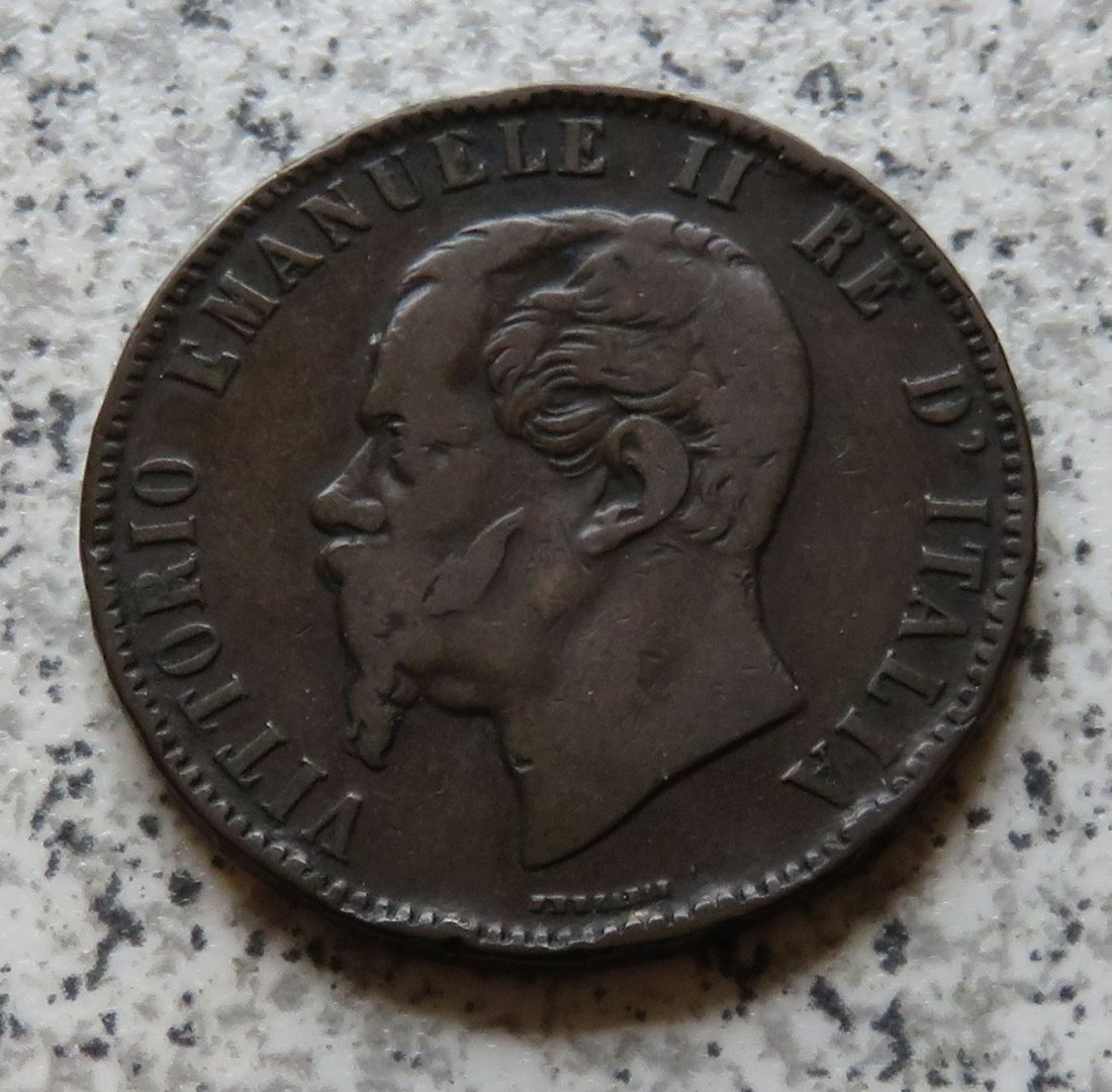  Italien 10 Centesimi 1863   