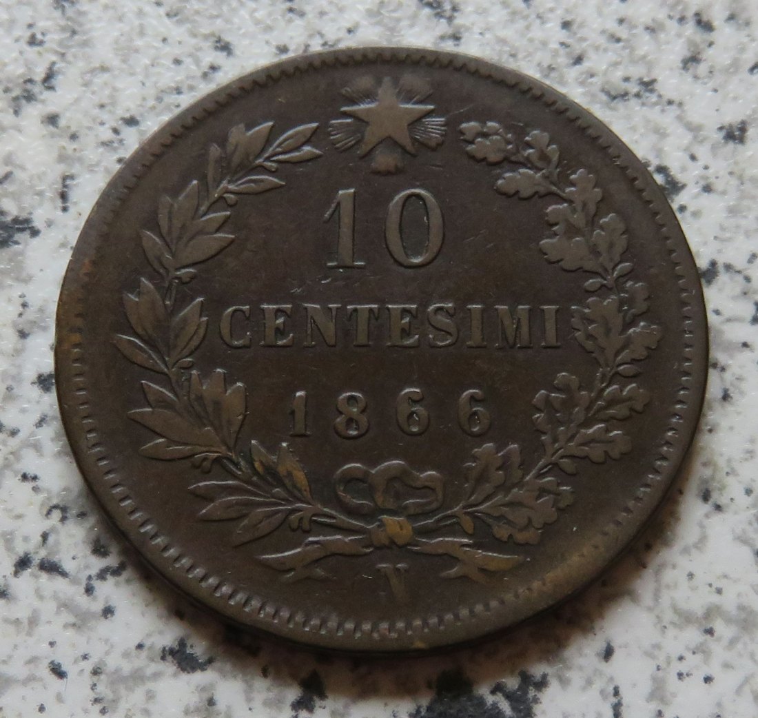  Italien 10 Centesimi 1866 N   