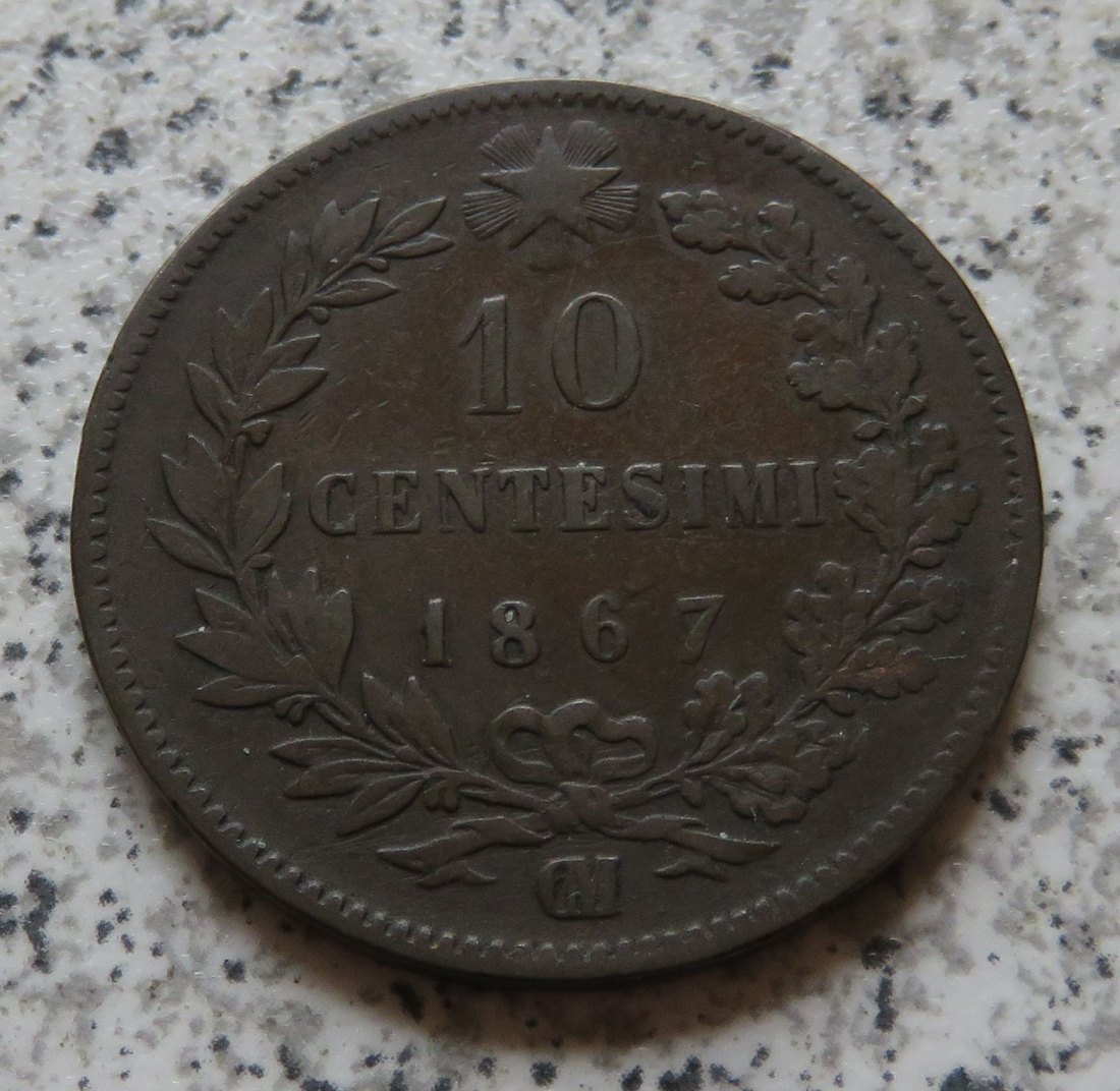  Italien 10 Centesimi 1867 OM   