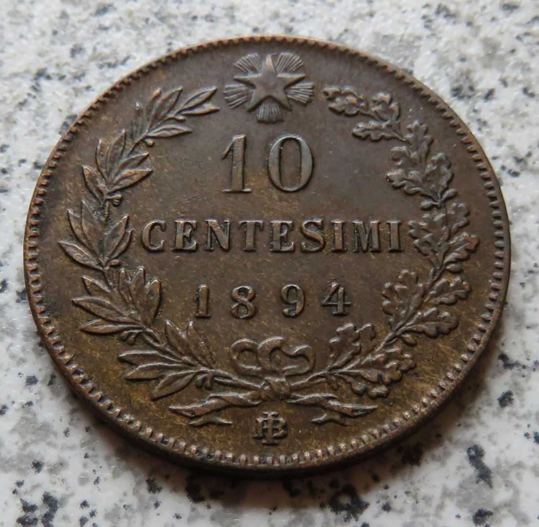  Italien 10 Centesimi 1894 BI   