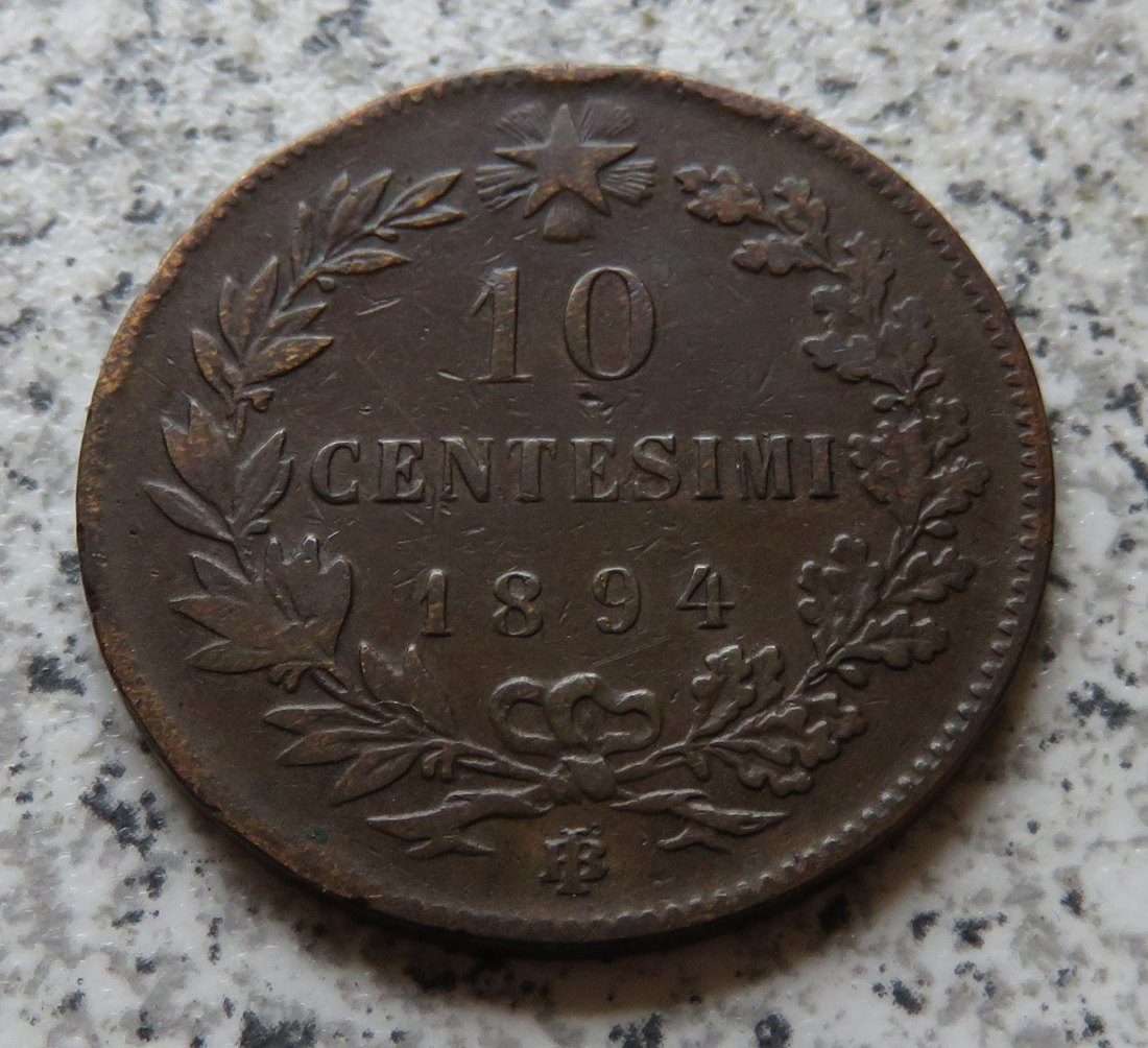  Italien 10 Centesimi 1894 BI   