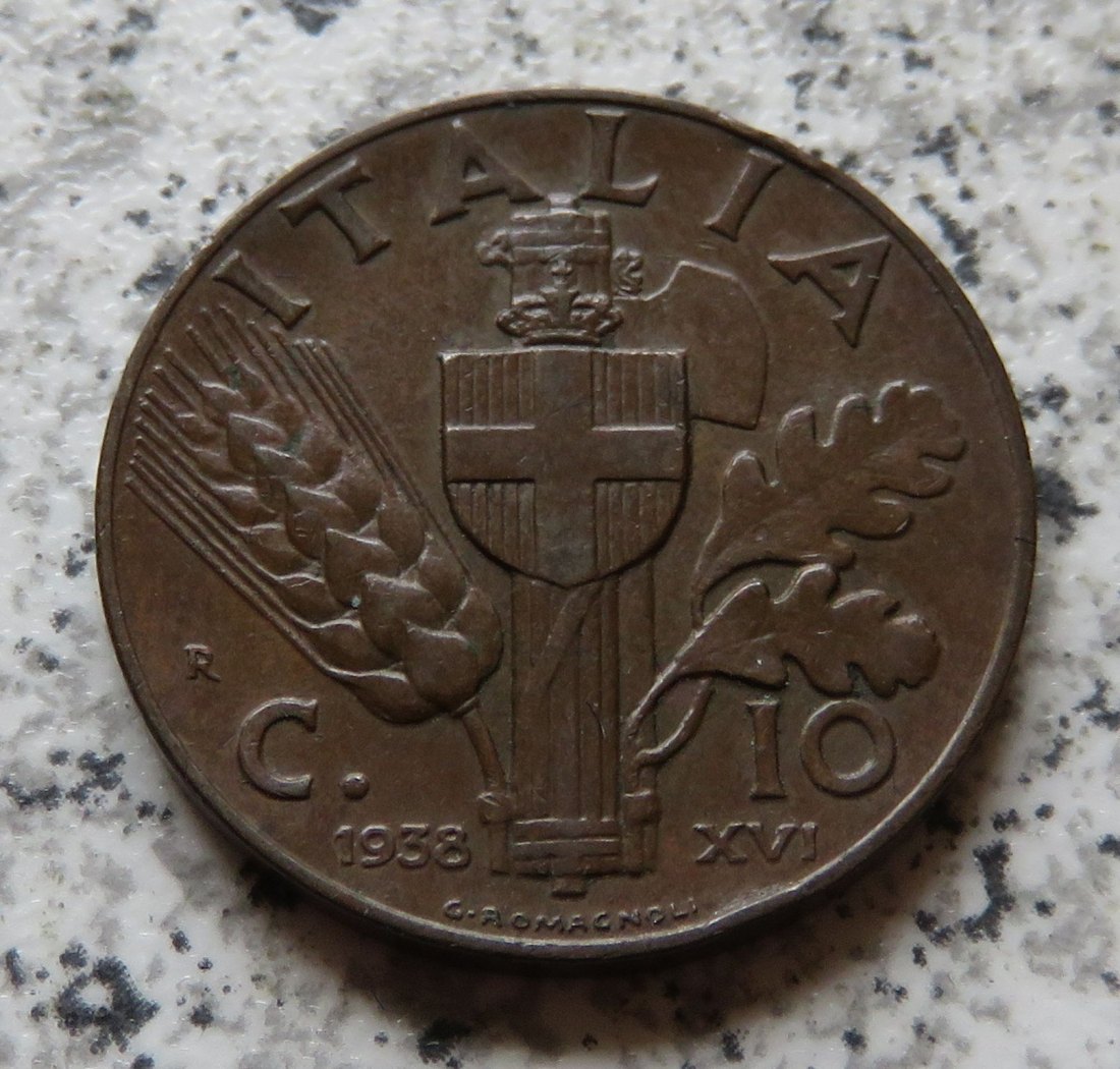  Italien 10 Centesimi 1938   