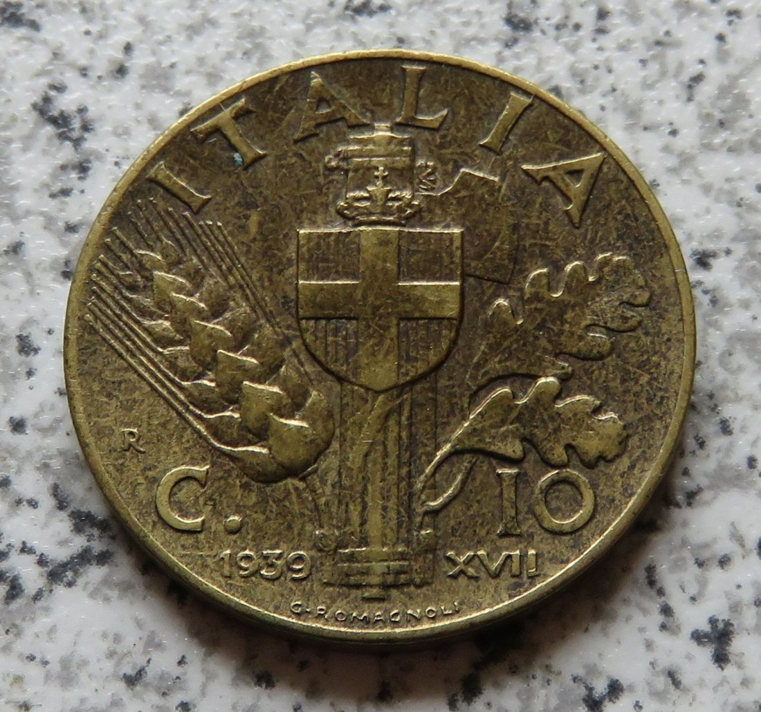  Italien 10 Centesimi 1939   