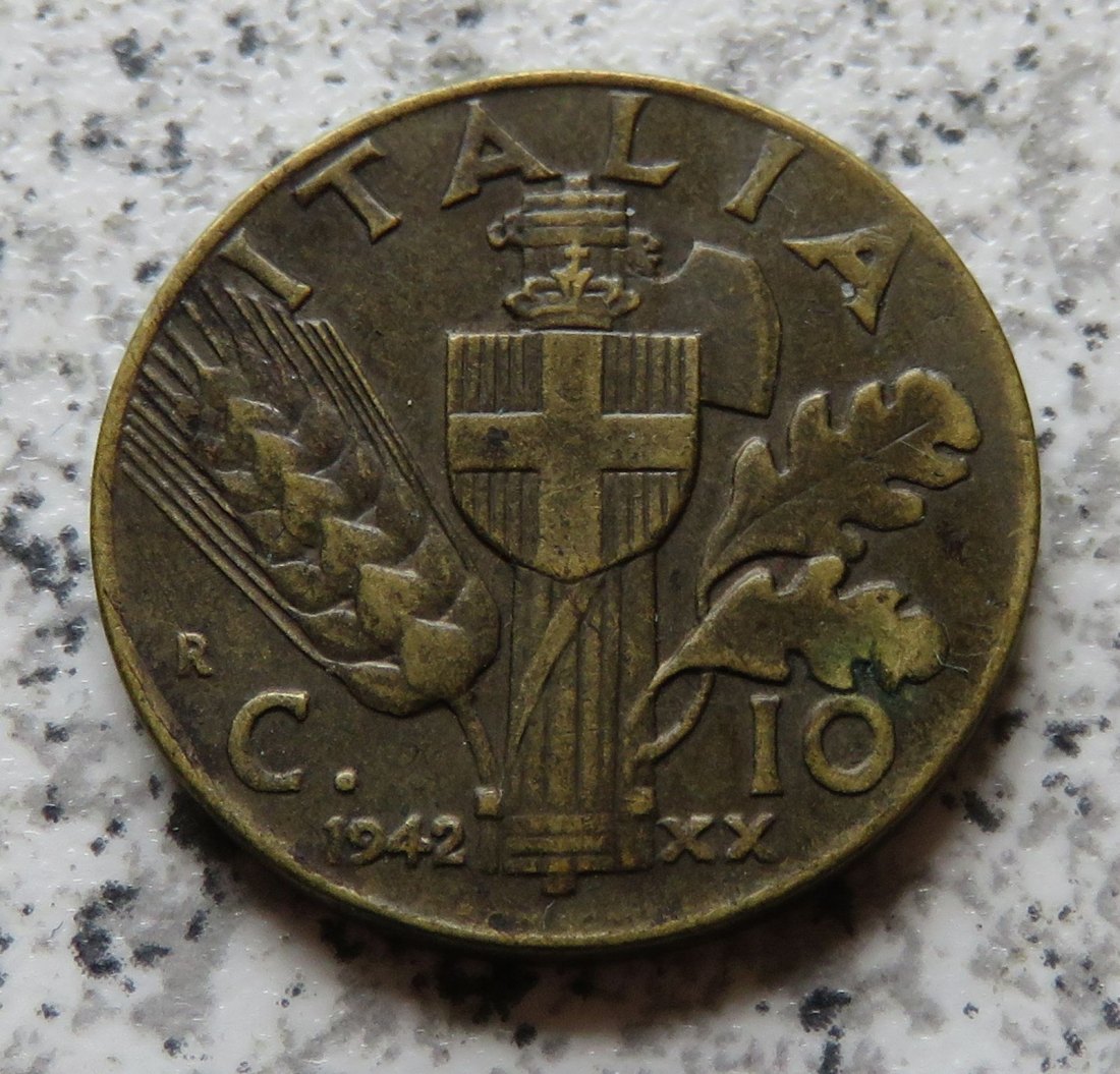  Italien 10 Centesimi 1942   