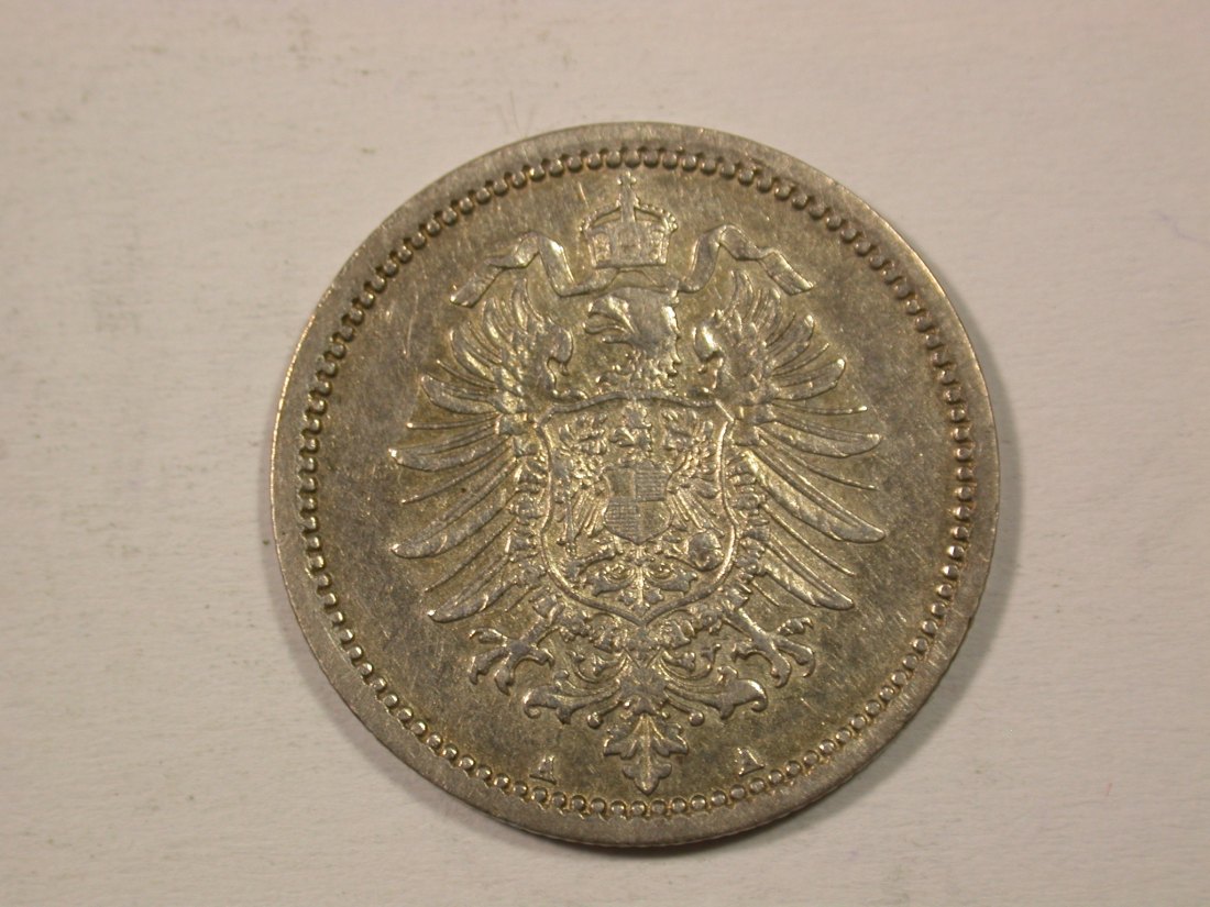  H12  KR  50 Pfennig  1877 A in ss-vz  Originalbilder   