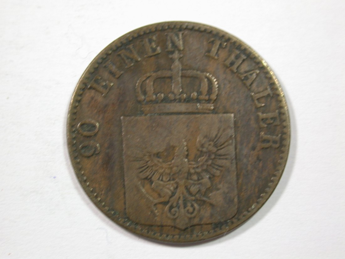  H12  Preussen  4 Pfennig 1856 A in s-ss   Originalbilder   