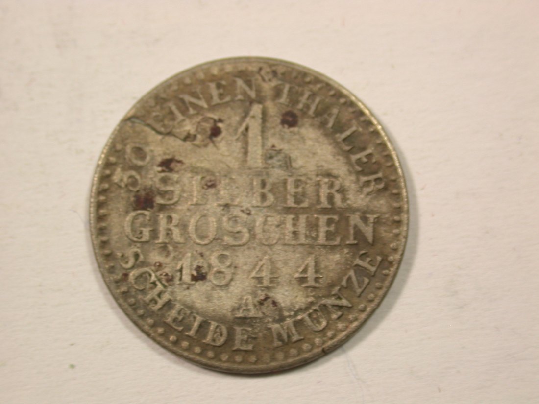 H12 Preussen 1 Silbergroschen 1844 A in s Originalbilder