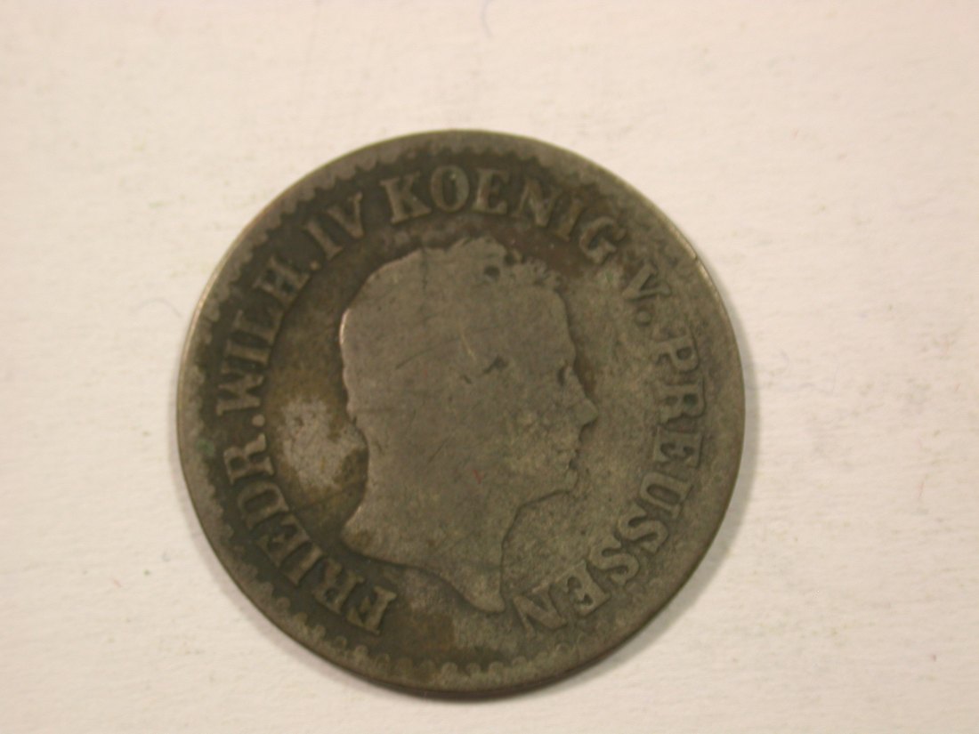  H12  Preussen  1 Silbergroschen 1847 D  Belegstück RR !!  Originalbilder   