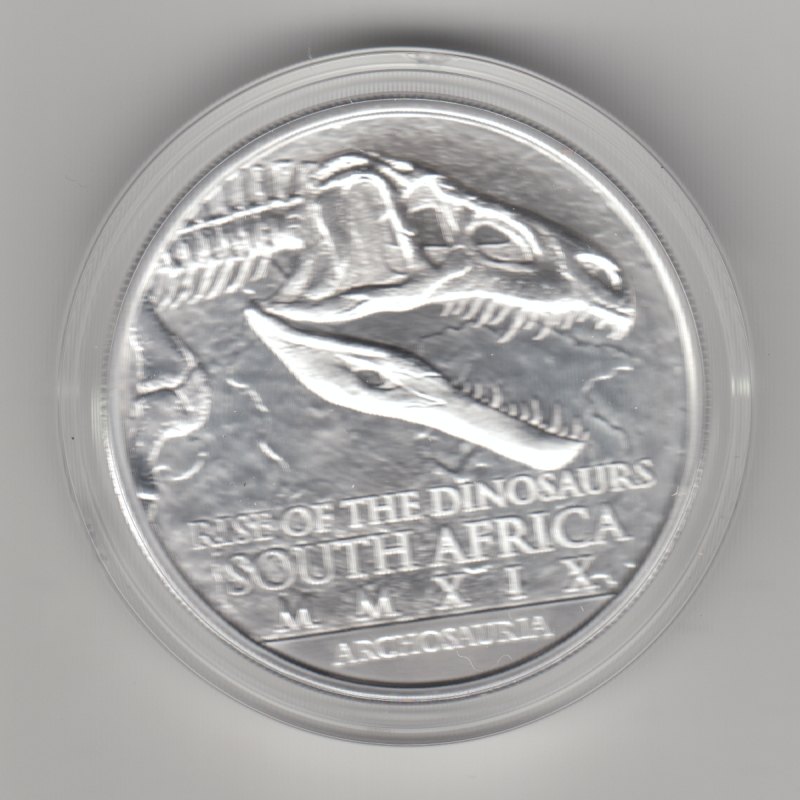  Südafrika, Archosaurier 2019 , 1 unze oz Silber   