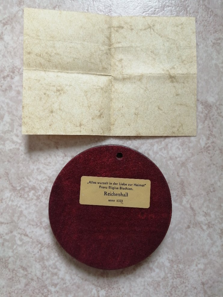  Siegel der Stadt Bad Reichenhall nach alten Original mit Schatulle - 550 gramm schwer   