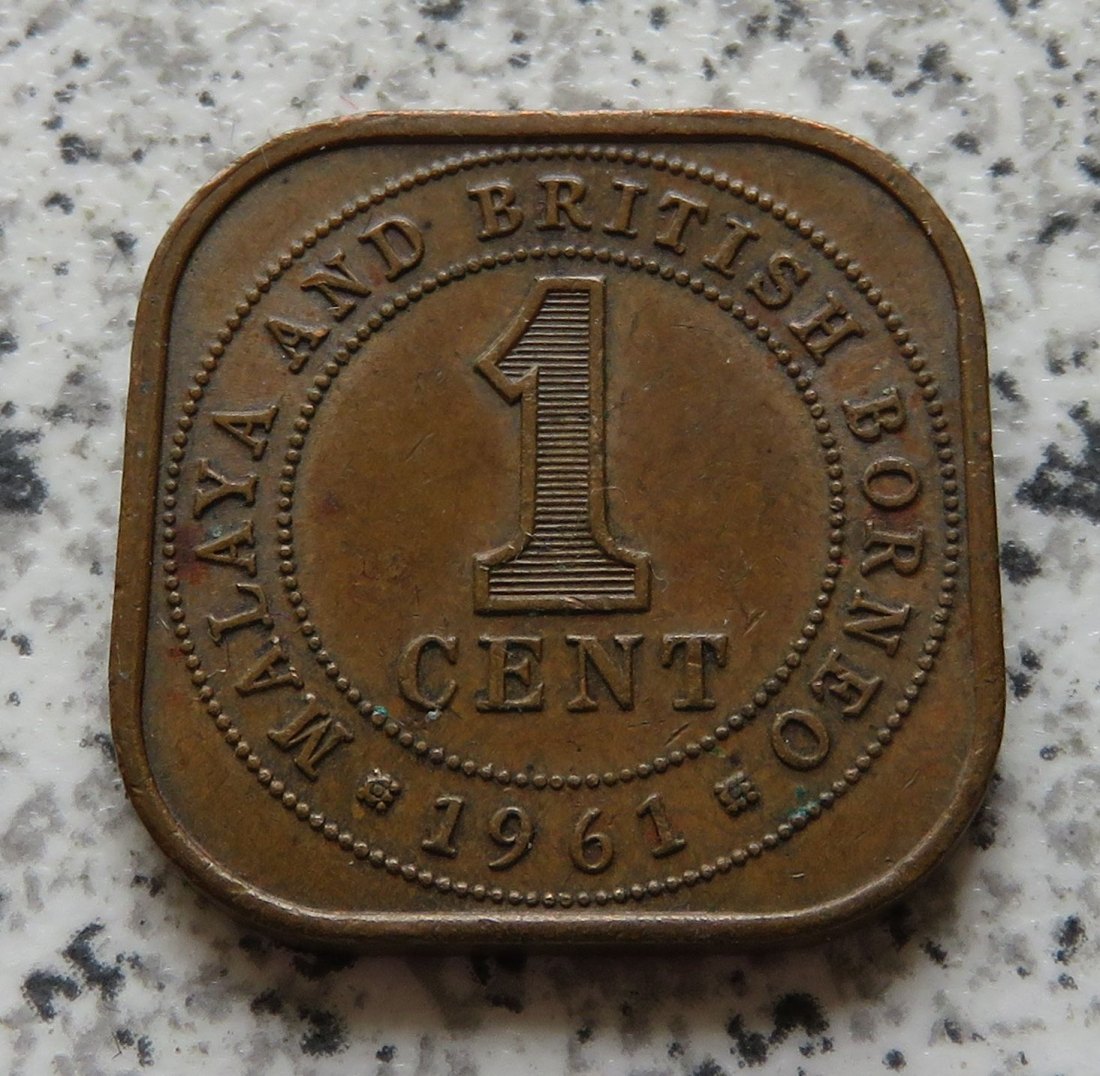  Malaya and British Borneo 1 Cent 1961   