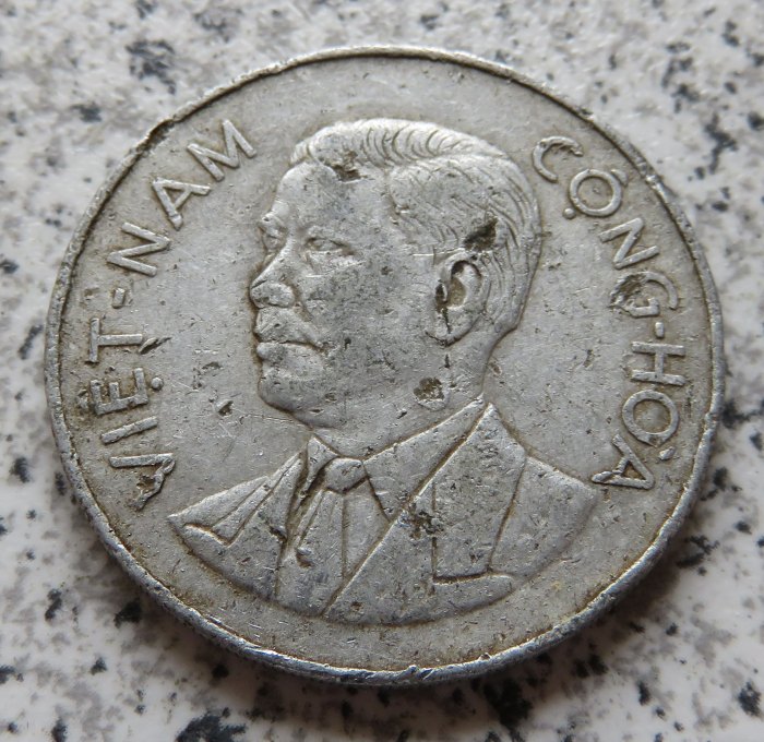  Südvietnam 50 Su 1960, Belegstück   