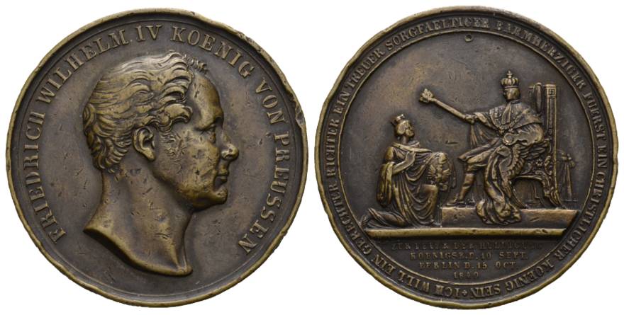  Medaille 1849; bronze; 42 g; Ø 42 mm   