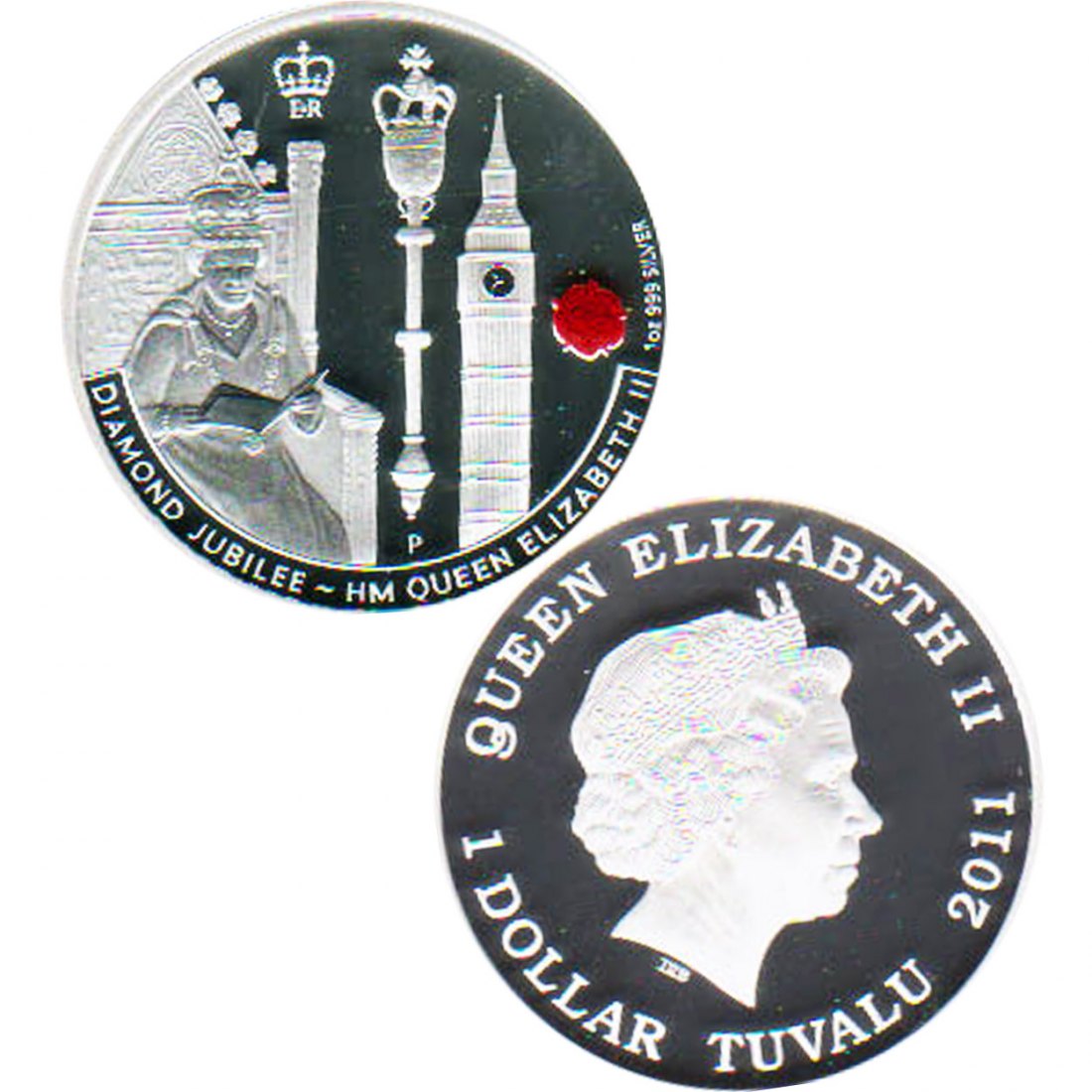  Tuvalu 1$ Silbermünze *Parlamentseröffnung* 2011 *PP* 1oz Silber in Farbe nur 5.000St!   