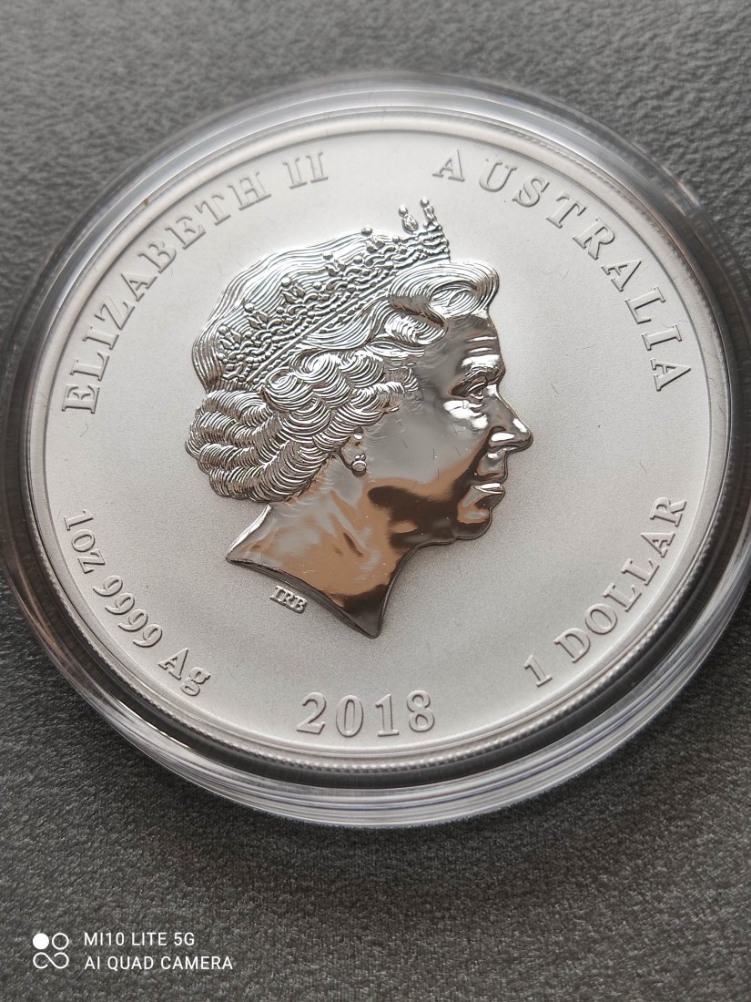  Australien 1 Oz Silber 1 Dollar 2018 Dragon and Tiger Drache und Tiger   