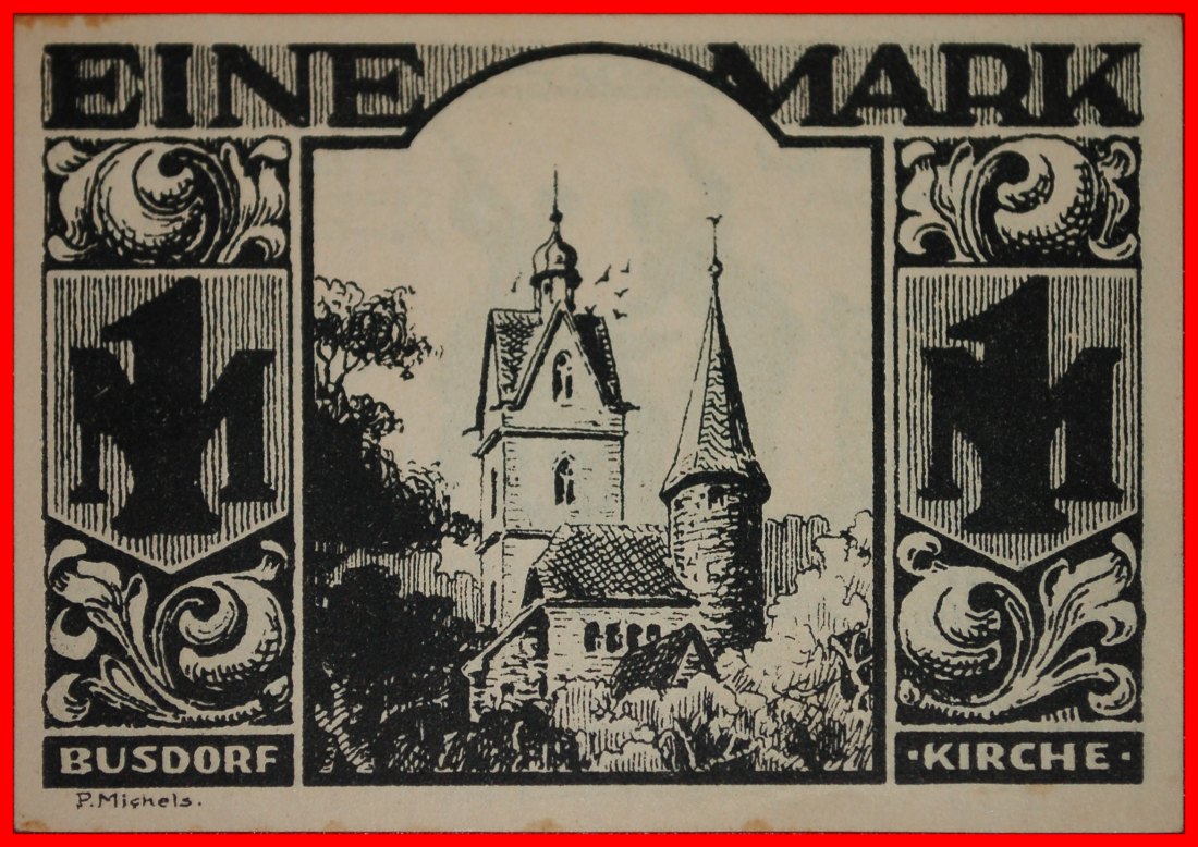 * WESTPHALIA: GERMANY PADERBORN ★ 1 MARK 1921 UNC CRISP! BLACK PRINT! LOW START ★ NO RESERVE!