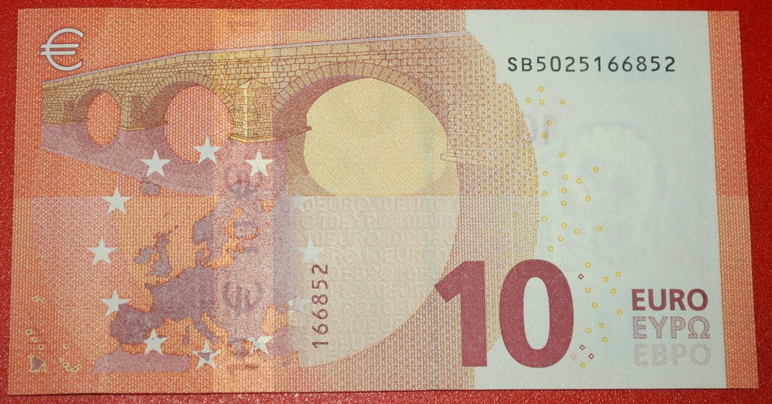  * NEW EUROPE russian TYPE:ITALY★10 EURO 2014 DRAGHI PREFIX SB S002E5★UNC CRISP★LOW START★NO RESERVE!   