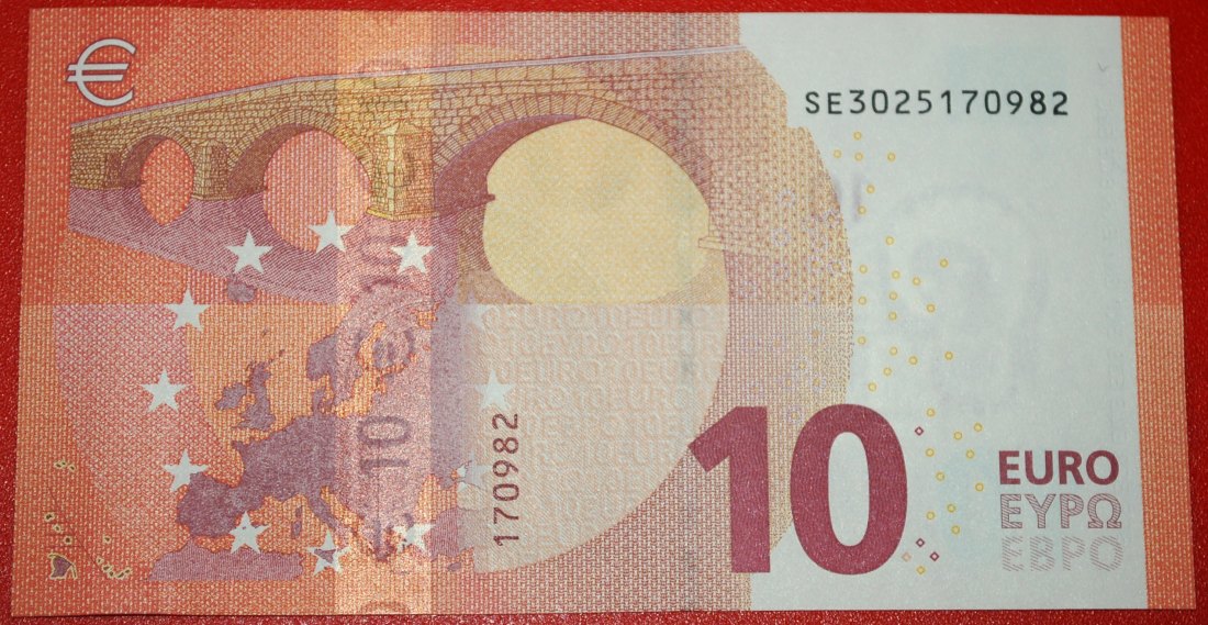  * NEW EUROPE russian TYPE:ITALY★10 EURO 2014 DRAGHI PREFIX SE S002C2★UNC CRISP★LOW START★NO RESERVE!   