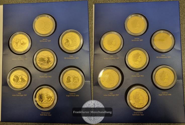 Die wertvollsten Goldmünzen der Welt Feingold: insg. 2,178g verschiedene Nominale 2017 