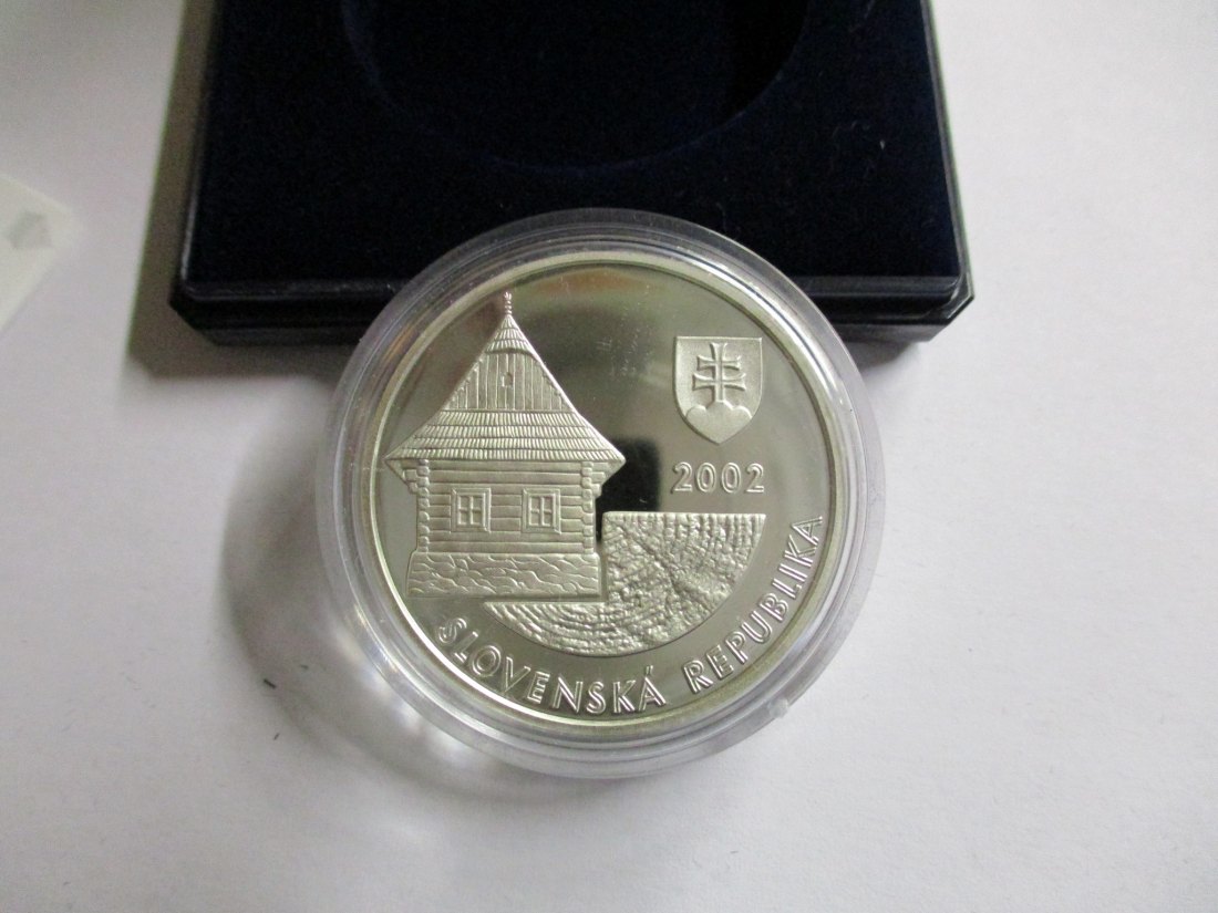  200 Slowakische Kronen 2002 Silbermünze /1   