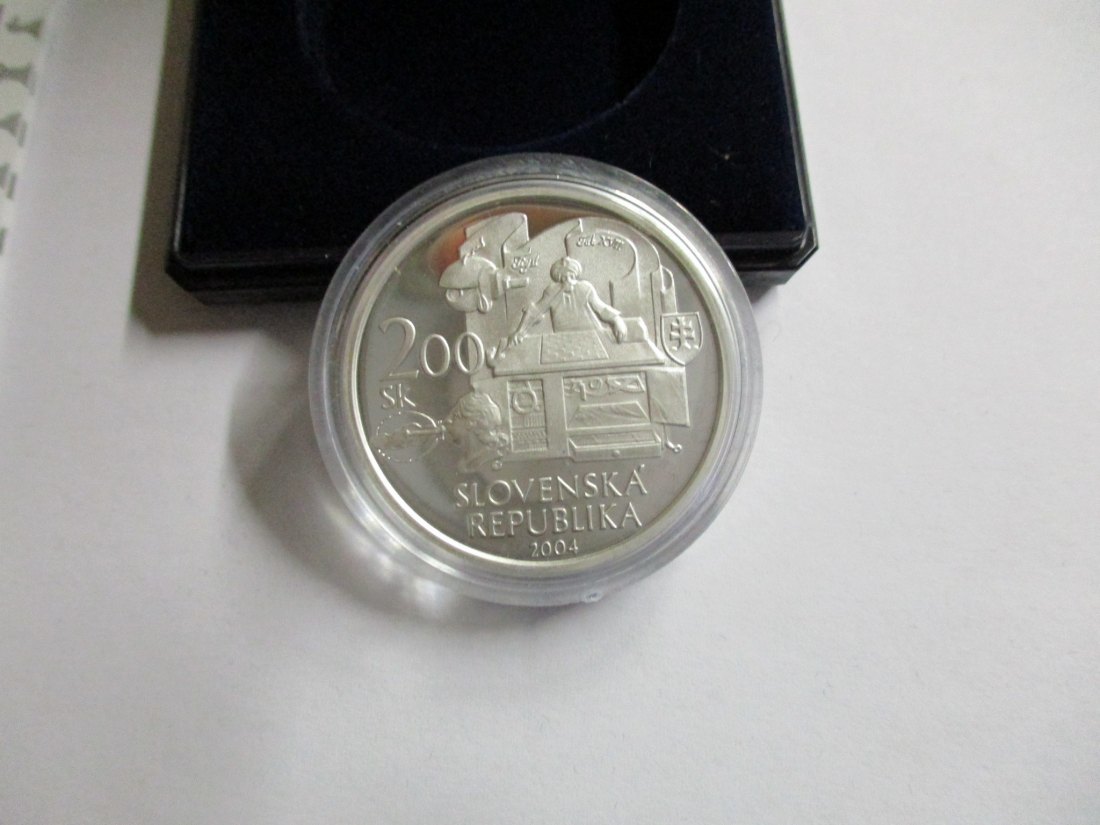  200 Slowakische Kronen 2004 Silbermünze /3   