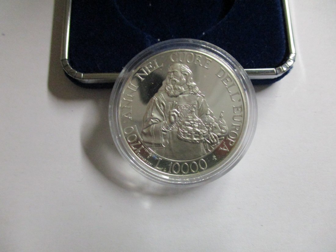  San Marino L. 10.000 Jahr 2000 Silbermünze /5   