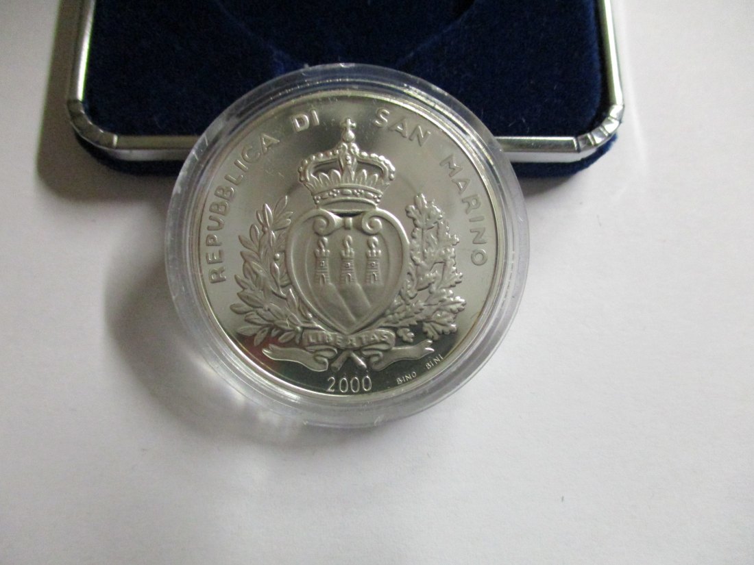  San Marino L. 10.000 Jahr 2000 Silbermünze /5   