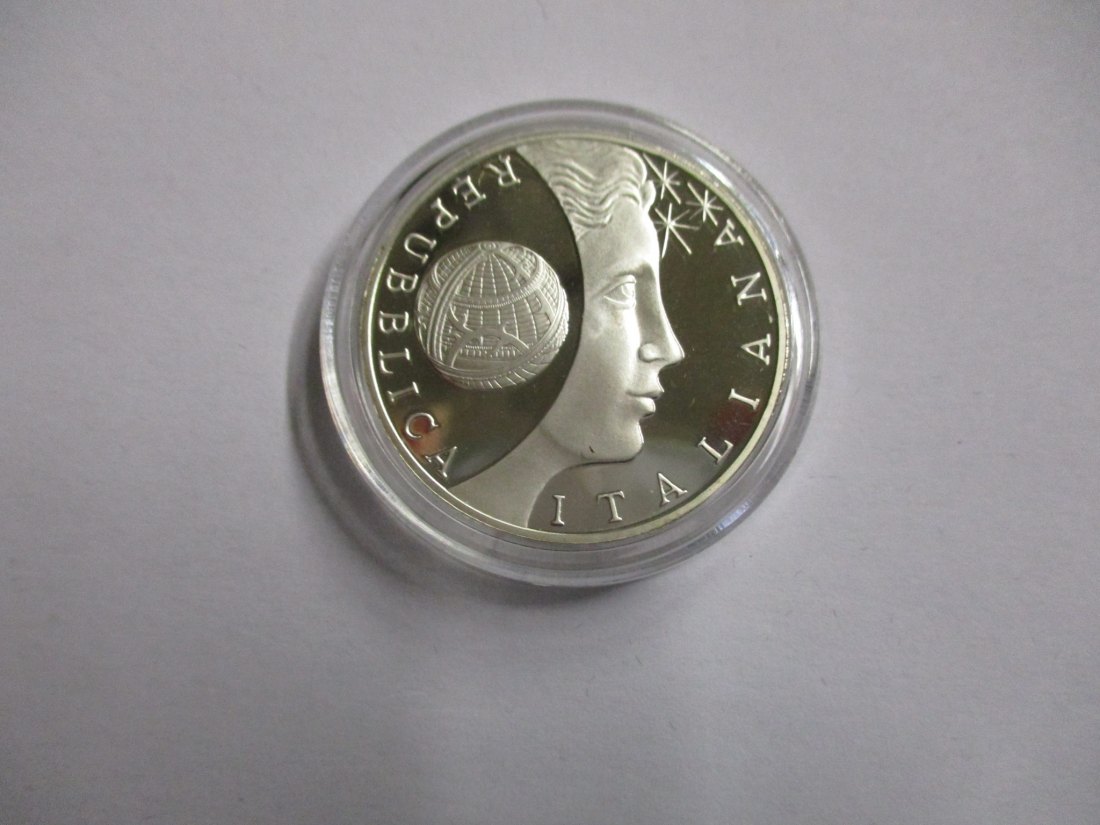  10 Euro Italien 2009 Galilei - Fernrohr Silbermünze mit Zertifikat   