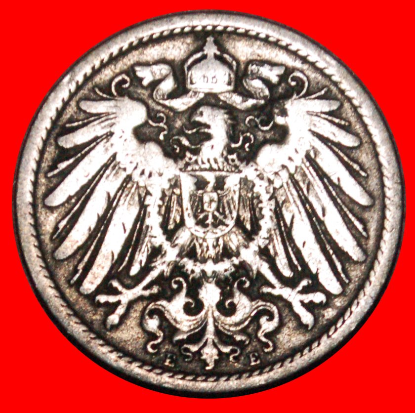  * EAGLE (1890-1916): GERMANY ★10 PFENNIGS 1894E RARE! WILLIAM II (1888-1918)★LOW START ★ NO RESERVE!   
