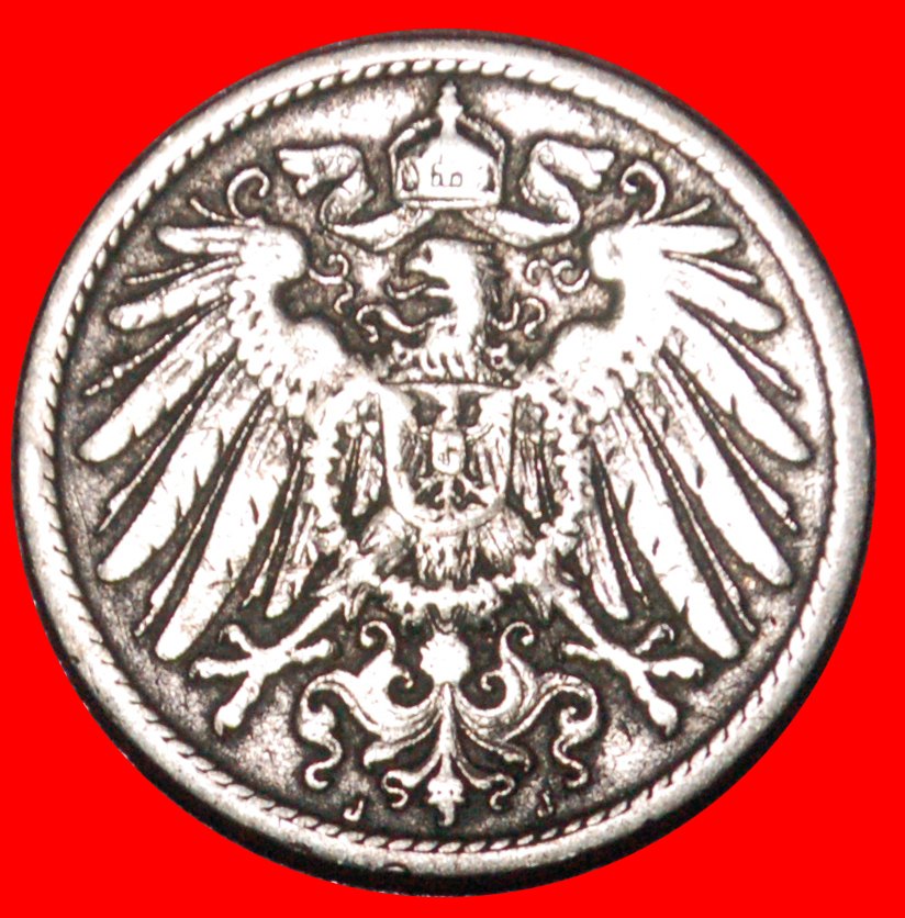  * EAGLE (1890-1916): GERMANY★10 PFENNIGS 1902J UNCOMMON★WILLIAM II 1888-1918★LOW START ★ NO RESERVE!   