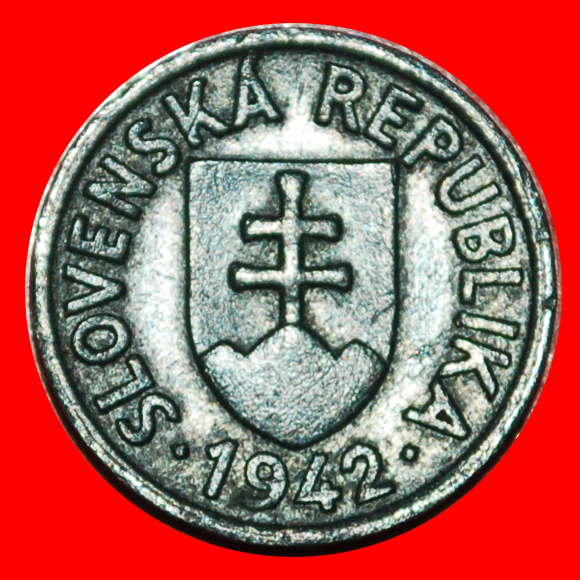  * RARITY: SLOVAKIA ★ 5 HELLER 1942 WAR TIME (1939-1945)!★LOW START ★ NO RESERVE!   