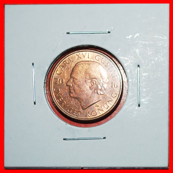  * NETHERLANDS:SWEDEN★2 CROWN 2016 MINT LUSTRE★HOLDER★CARL XVI GUSTAF (1973-)★LOW START ★ NO RESERVE!   