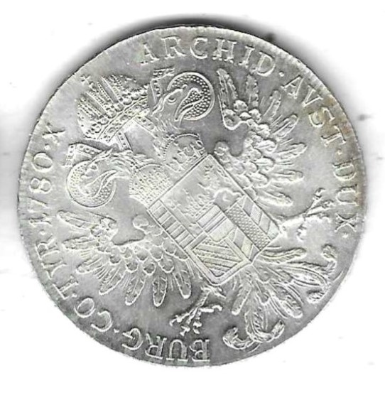 Österreich Maria-Theresien-Taler 1780, Silber 28,06 gr. 0,833, garantiert echt, Stempelglanz,,   