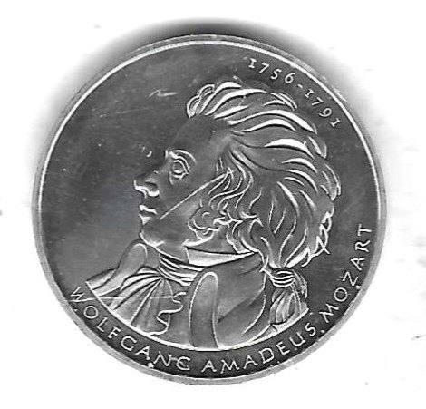  BRD 10 Euro 2006, Mozart, Silber 18 gr. 0,925, BU, siehe Scan unten   