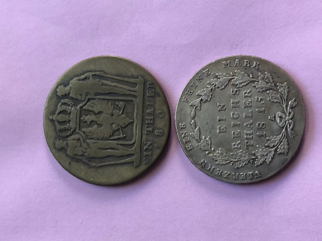 Preussen Taler 1802 & 1815   