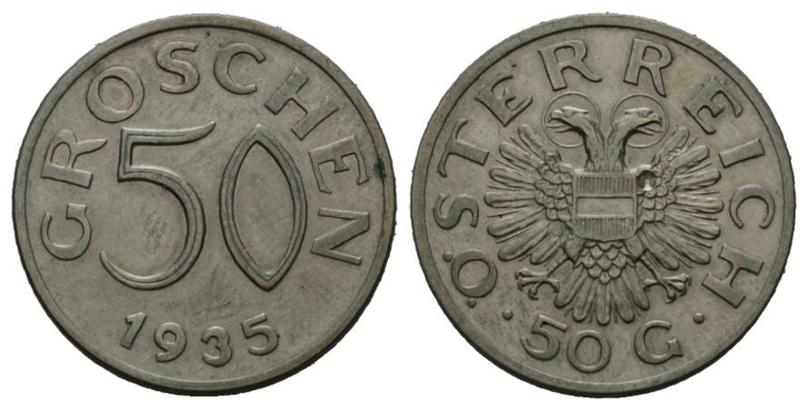  Österreich; 50 Groschen 1935   