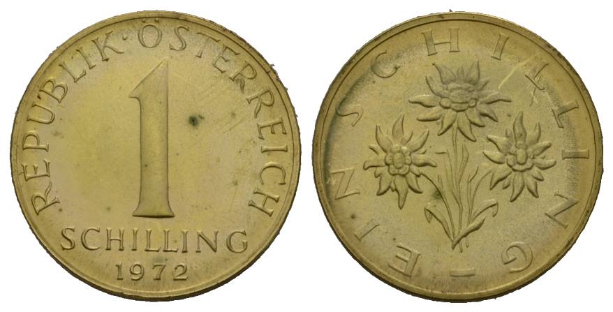 Österreich; 1 Schilling 1972   