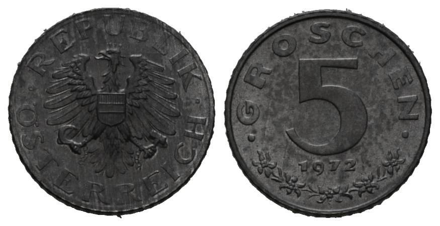  Österreich; 5 Groschen 1972   