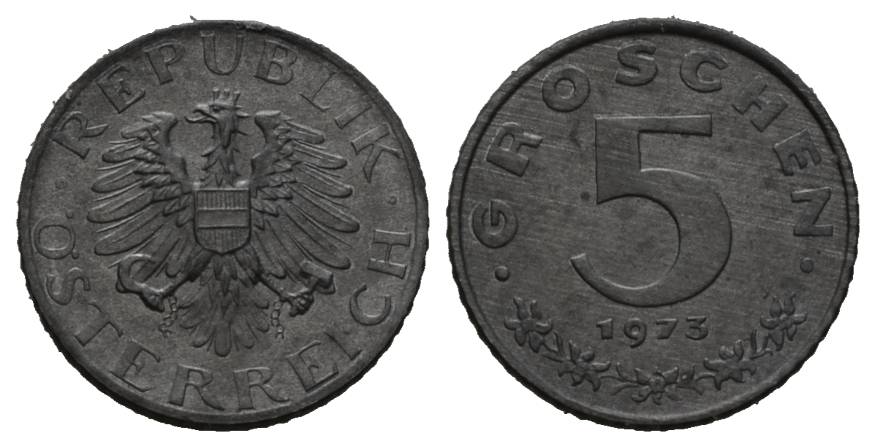  Österreich; 5 Groschen 1973   