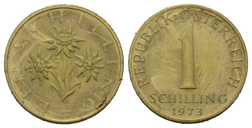  Österreich; 1 Schilling 1973   