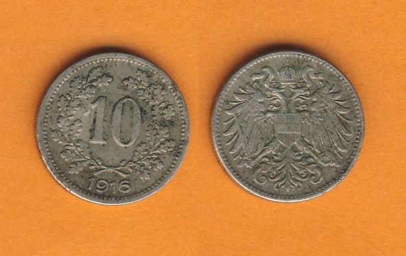  Österreich 10 Heller 1916   