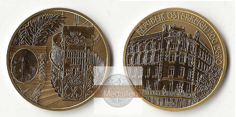 ÖSTERREICH, 2. Republik seit 1946. MM-Frankfurt Feingold: 16g 100 Euro 2007 