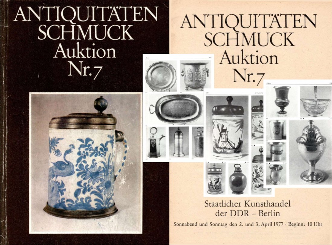  Staatlicher Kunsthandel der DDR (in Berlin) Auktion 07 (1977) ANTIQUITÄTEN & SCHMUCK   