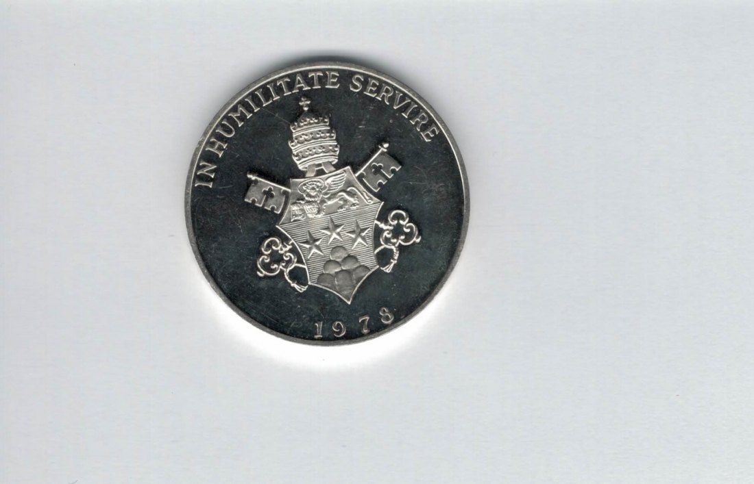  Silbermedaille Papst Johannes Paul I. Vatikan silber 900/14,9g Spittalgold9800 (00   