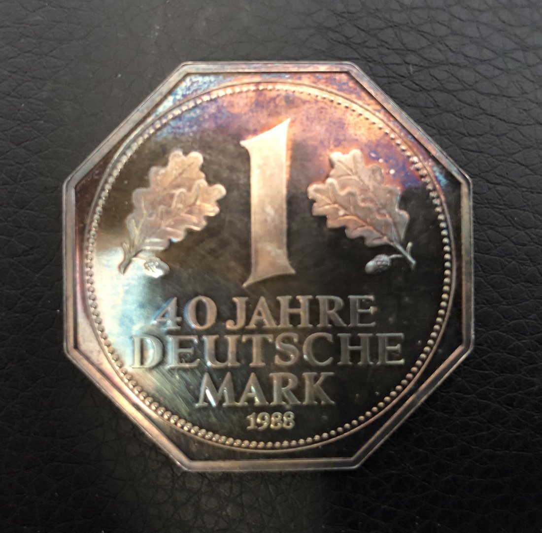  BRD Deutschland 1DM Jubiläums Silbermark PP 1988 Feinsilber: 20g   