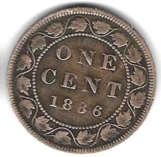  Kanada 1 Cent 1886, Bro, sehr guter Erhalt, siehe Scan unten   